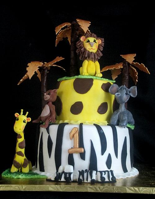 BabyBoyBirthdaySafariThemeCakeMain