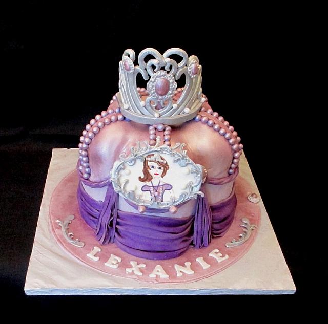 SophiaTheFirstPrincessFondantCakeMain