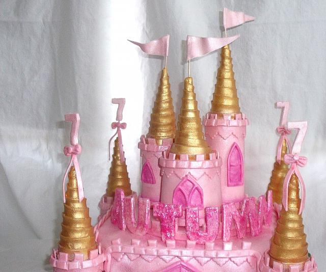 Pink and Gold Turrets close up