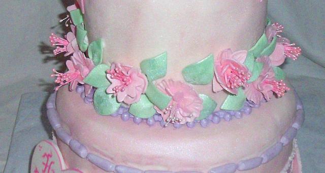 gumpaste edible fantasy flowers close up