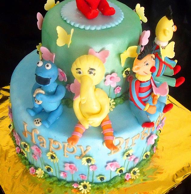Cookie Monster, Big Bird, Ernie Edible Gumpaste Figures
