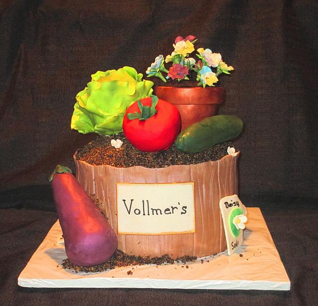 GardenThemeVegetablesFlowerPansiesCakeMain