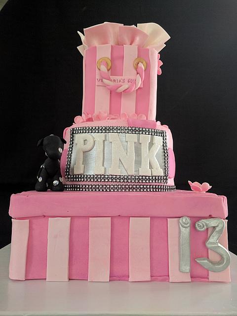 GlamourGirlTeenVictoriaSecretBirthdayCakeFront