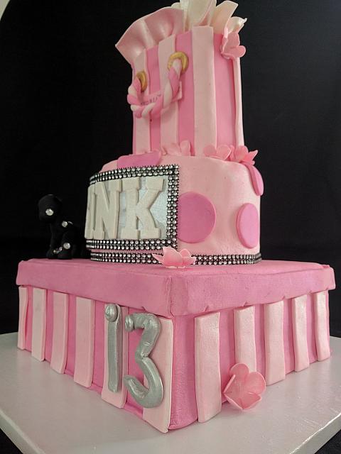 GlamourGirlTeenVictoriaSecretBirthdayCakeSide