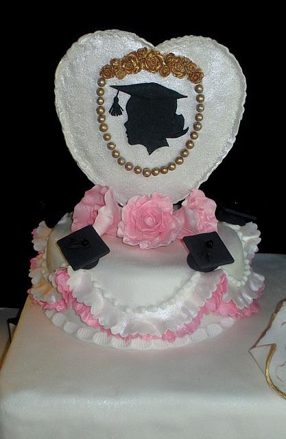 GraduationGumpastePlaqueOnCake