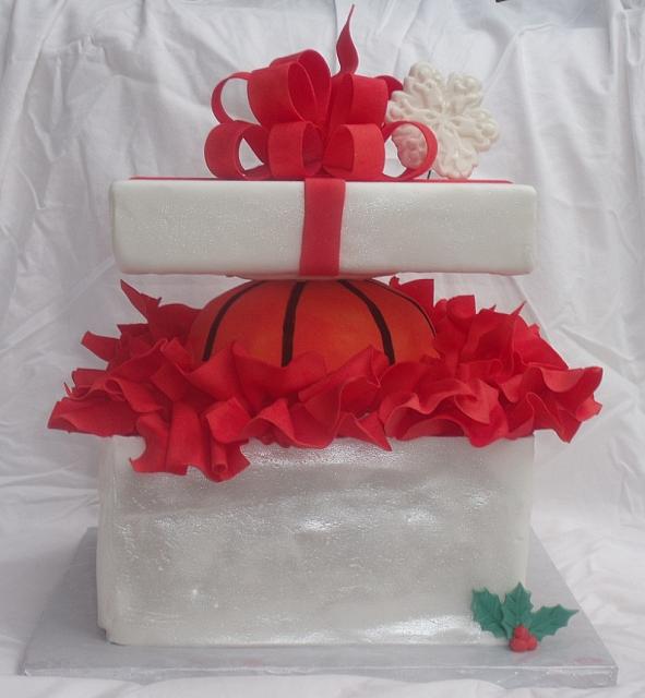 Basketball Present Cake or Sports Cake view 2