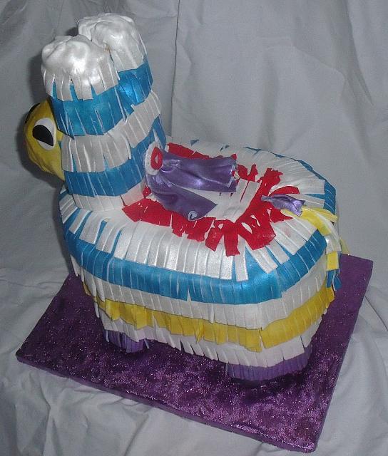 Pinata Cake Top View