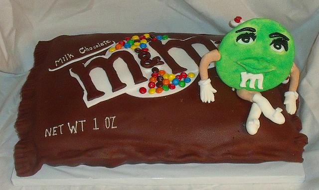 Bag of M&M Candies Cake view 2