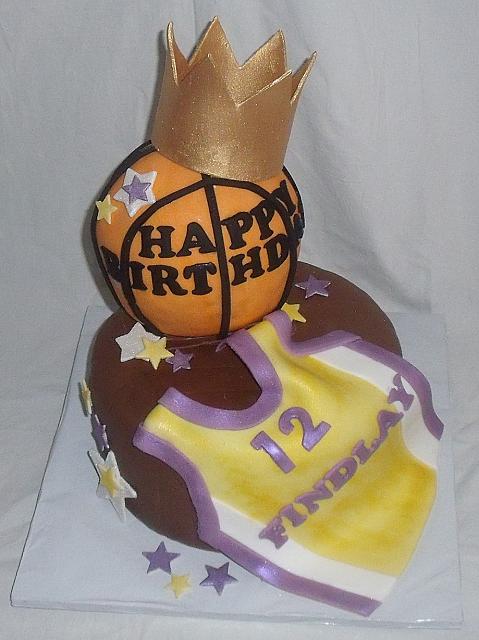 BasketBallAnd JerseyFondantCakeMain