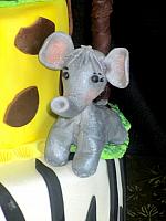 ElephantCakeDecorationEdibleGumpaste