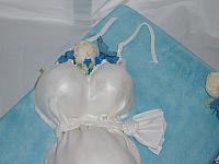 Pregnant Baby Shower close up dress's top decorations