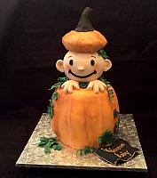 Baby Shower Theme Pumpkin Cake