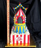 CircusThemeCakeWithYardStick-Measures-21-Inches-High