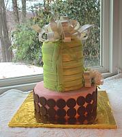 BabyShowerKangerooBowPeonyPinkGreenCakeBack