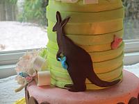 KangerooChocolateFondantAnimalCutOutCloseUp