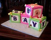 BabyBlocksFondantFourCakesView1