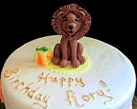 LionGumpasteFigurineCakeTopper