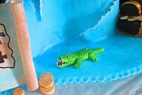 Edible Gumpaste Alligator Close Up