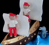 Edible Pirates And Edible Sails Close up