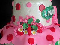 StrawberriesFlowerPinkStreamersGumpaste