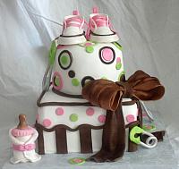 Whimsical Baby Shower Cake