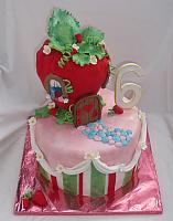 Strawberry Shortcake Theme House Cake