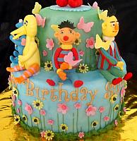 Big Bird, Bert, and Ernie Edible Gumpaste Figures