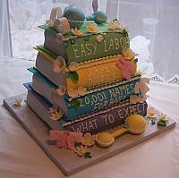 BabyShowerBabyBooksCake