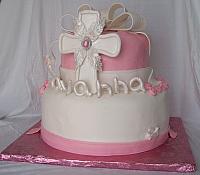 Christening Cake For Savanna Dauria side view