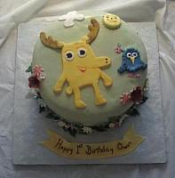 Moose And Zee Cake top view