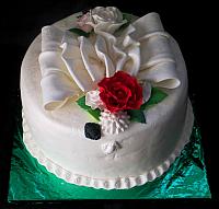 FeminineRufflesFlowersJewelryCakeView2