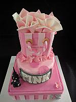 Glamour Girl Victoria Secret Cake with Rhinestone Dog