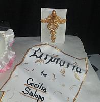 CaduceusEdibleGumpasteCakeDecoration