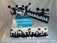 Graduation Sports Theme Cake