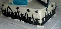 GraduateCakeGumpasteSilhouetteSideDesign