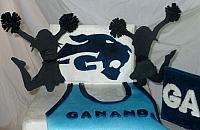 GraduationCakeCheerleadingFiguresDecoration