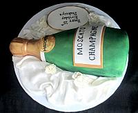 Moscato Champagne Bottle Cake