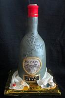 Wine Bottle Moscato Fondant Cake Main View