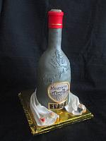 Wine Bottle Moscato Fondant Cake View 2