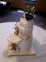 RetirementBirthdayPriestVicarCakeSide2ViewAtBishopHickeyConferenceCenter