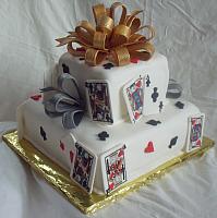 Poker Cake Or Playing Card Cake Back
