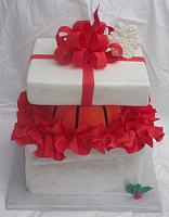 Basketball Present Cake or Sports Cake top view