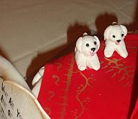 50th Anniversary Cake Edible Gumpaste Dogs Bichon