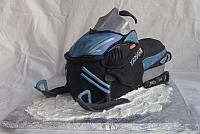 Snowmobile Fondant Cake