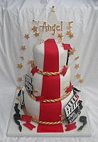 Hollywood Red Carpet Movie Theme Fondant Cake