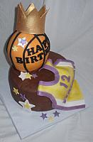 BasketBallAnd JerseyFondantCakeTop