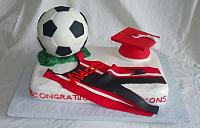 GraduationSoccerWrestlingSingletFondantCakeMain