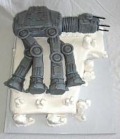 Star Wars All Terrain Armored Transport (AT-AT)Fondant Groom's Cake
