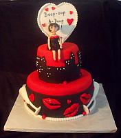Betty Boop Birthday Celebration Fondant Cake
