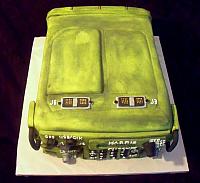 Military Radio Fondant Cake top view